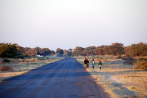 Auf dem Weg ins Okavangodelta