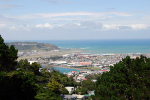 Mount Victoria - Blick auf den Airport Wellington
