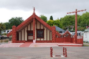 Rotorua - Versammlungshaus in Ohinemutu